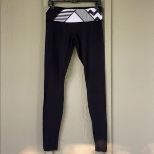 Lululemon Black and White Yoga Leggings